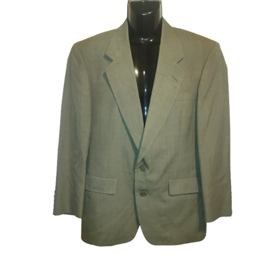 Hart Schaffner & Marx Men’s Gray Classic Notch Lapel Blazer Jacket Size 36 BG29